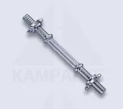 14" Threaded Dumbbell Handle with Star Lock Collars
