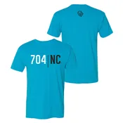 Charlotte Knights 108 Stitches Area Code Short Sleeve T-Shirt
