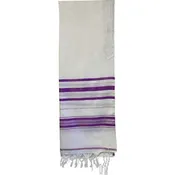 Acrylic Tallit Lavender and Gold