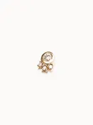10K Single Diamond Cluster Stud
