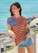 American Flag Sweater