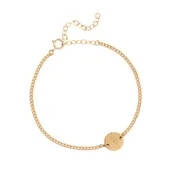 Birthflower Disc Bracelet