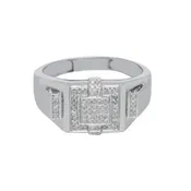 10k Invisible Diamond Ring 0.35ctw