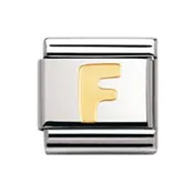 Authentic Nomination Gold Letter - F