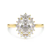 Abril 1.70ct Oval Diamond Halo Engagement Ring