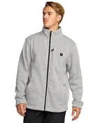 Billabong Boundary Mock Neck Zip Sweatshirt Gray Heather
