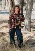 Adrianna Shirt in Rosewood Plaid | Dear John