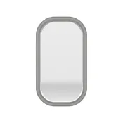 60 % OFF Solid  Wood Mahogany Belem Mirror, White Charleston finish