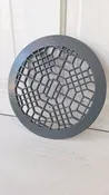 11" Round Antique Vent Cover, Circle Cast Iron Register Grate