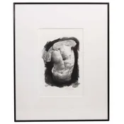 Watercolor Study of Torso by E. Vorgias