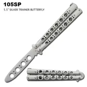 Silver Butterfly Training Knife Stainless-Steel Blade & Handle SKU 105SP