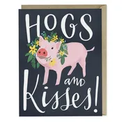 Hogs and Kisses Card — Geranium Lake Flowers