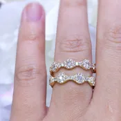 1.00 CT Round Diamond Band Stackable Ring