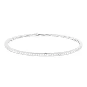 B1060 - 14K White Gold Diamond Bangle