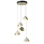 American Made Hubbardton Forge Brooklyn 5-Light Double Shade Pendant