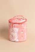 Halo Makeup Bag - Blossom Hibiscus Stripe