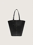 24/7 Bag North South aus schwarzem Leder mit verstellbaren Griffen