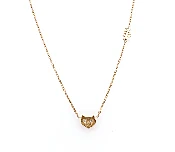 14 kt  and Diamond Dog or Cat Necklaces