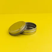 1/2 oz Flat Round Balm Tin with Lid