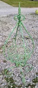 Egg Swinging Basket Planter, Green