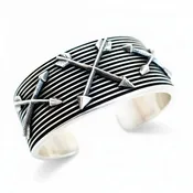 Crossed Arrows Cuff by Aaron Anderson