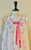 Aristocraft Vintage 60s Floral Bow Nightgown | Size Medium