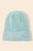 Assorted Color Fuzzy Ribbed Beanie