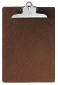 Ability One 7520-00-281-5918 Clipboard, Letter, Hardboard, 1 in Clip Capacity, 9 in W, Brown