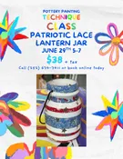 Patriotic Lantern Jar - Technique Class | The Accidental Artist
