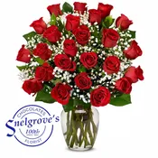 Vase of Red Roses