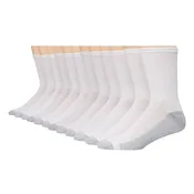 12-Pack Double Tough Men's Crew Socks 184V12