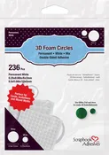 3D Foam Circles - White, Mix by 3L Scrapbook Adhesives