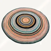 Antique American Braided Rug. R6232
