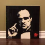 Lego Mosaic "The Godfather" by Jack Ferdman w/COA