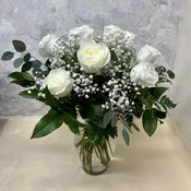 Classic White Roses