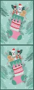 Christmas Nostalgia - Stocking Panel Multi