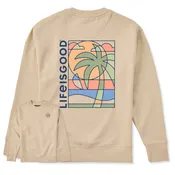 Adult Unisex Abstract Beach Every Wear Crew Sweatshirt