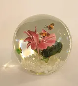 Art Glass Bumble Bee Paperweight