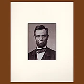 (Abraham Lincoln) Albumen Photograph, The Gettysburg Lincoln, from Original Negative, Ltd Ed.