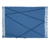 Abstract Diamond Blue Throw