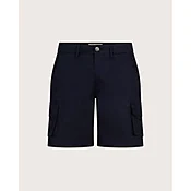 Bermuda in twill di cotone con tasche blu navy