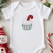 A Very Merry Cupcake: Candy Cane (Downlodable Machine Embroidery Design)