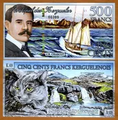 2011 Kerguelenois  500 Francs "Grey Cat Reverse"