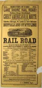 1854. Reduction of Fare! Great American R. R. Route Carrying the U. S. Mail to Toledo, Chicago, St. Louis &amp; New Orleans