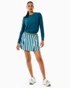 Active Mesh Palmetto Long Sleeve Top in Laguna