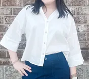 Back Pleat Button Down