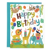 Birthday Greeting Card - Jungle time