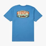 Aftco Men's Grass Flat SS T-Shirt in Azure Heather