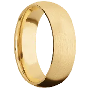 10K Yellow Gold + Satin Finish