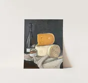 Caillloux Cheese Still Life - Giclée Print